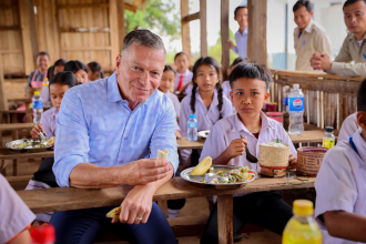 German Ambassador Visits Sekong, Highlights School Meals Programme